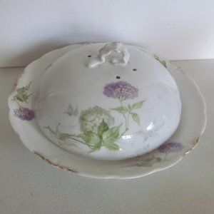Presentation Serving Dish J&C Malmaison austria china Tureen Purple Hydrangea